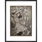 Alice and the falling pack of cards print in black frame