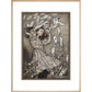 Alice and the falling pack of cards print in natural frame