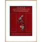 Alice in Wonderland book cover print in natural frame
