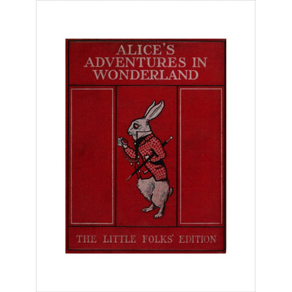 Alice in Wonderland book cover print