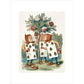The playing cards print unframed