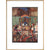The King and Queen of Hearts upon their throne at court print in natural frame