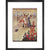 Alice playing croquet print in black frame