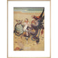 Alice dancing with the mock turtle and gryphon print in natural frame