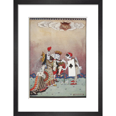 The Queen of Hearts print in black frame