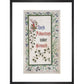 Alice's Adventures Under Ground title page print in black frame