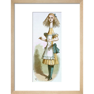 Alice growing print in natural frame