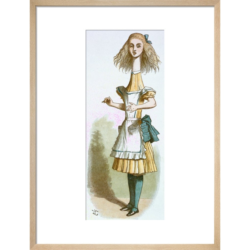 Alice growing print in natural frame