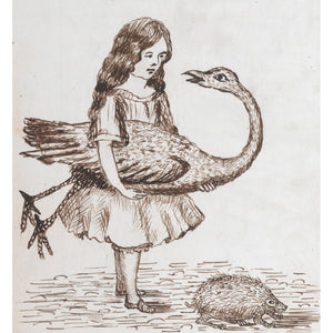 Alice prepares for croquet print