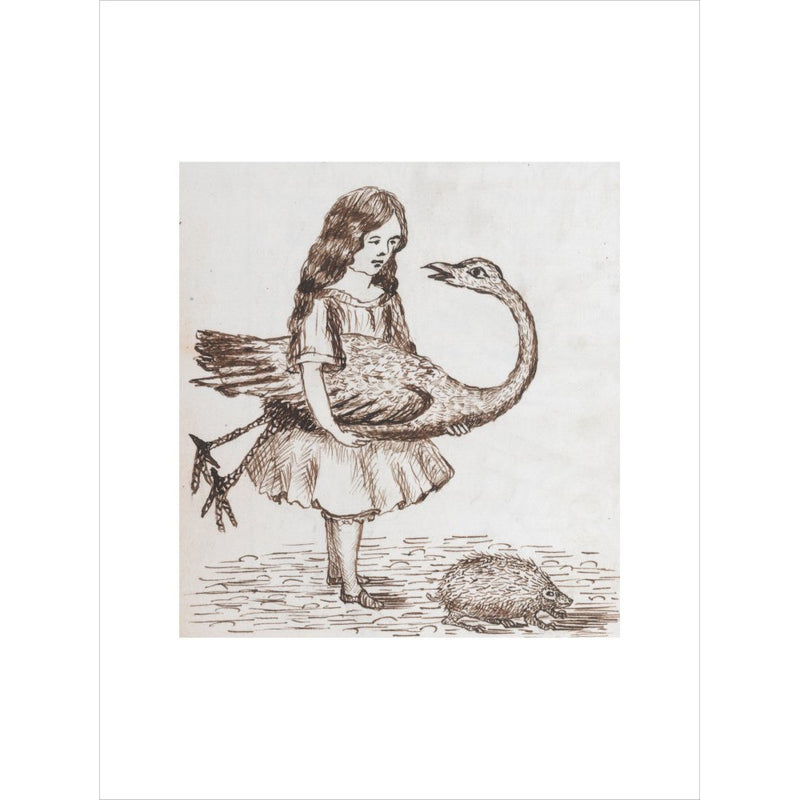 Alice prepares for croquet print