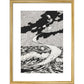 Lucian's Wonderland print in gold frame