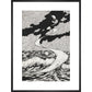 Lucian's Wonderland print in black frame