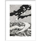 Lucian's Wonderland print in white frame