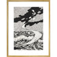Lucian's Wonderland print in gold frame