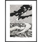 Lucian's Wonderland print in black frame
