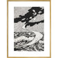 Lucian's Wonderland print in gold frame