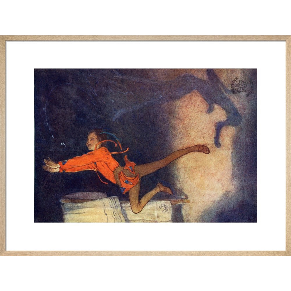 Peter Pan print in natural frame