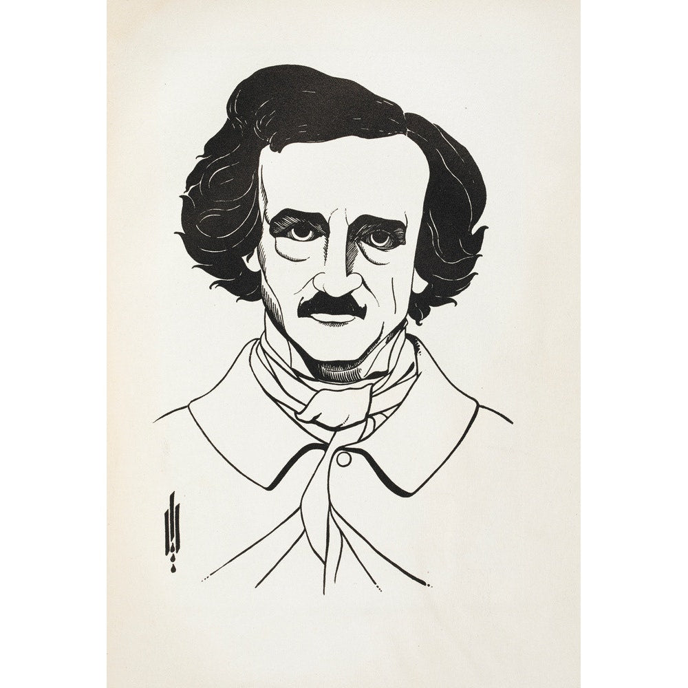 A Portrait of Edgar Allan Poe print - British Library Online Shop