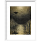 The Flooded City print in white frame
