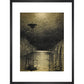 The Flooded City print in black frame