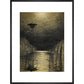 The Flooded City print in black frame