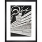 The Martian Tripods print in black frame