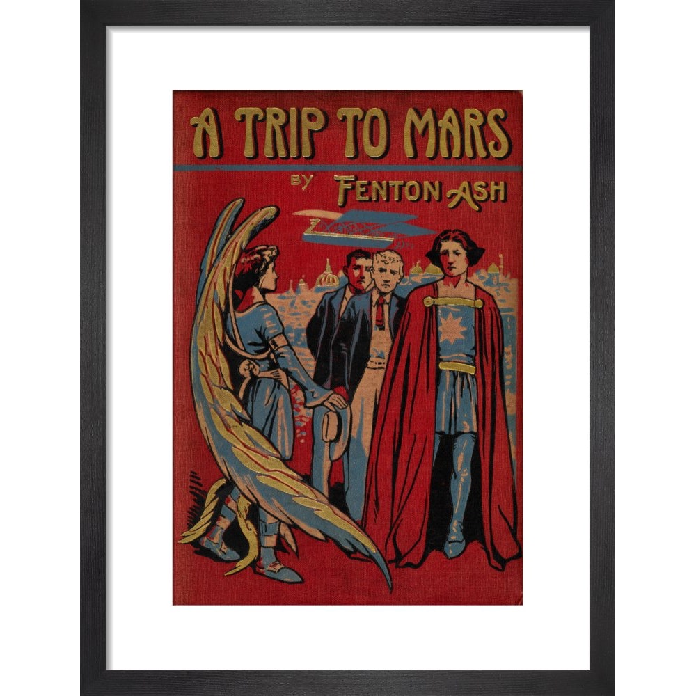 A Trip to Mars print in black frame
