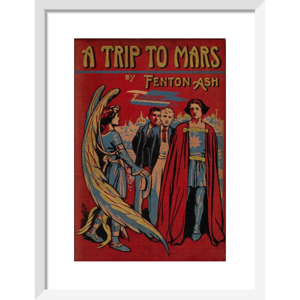 A Trip to Mars print in white frame