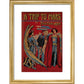 A Trip to Mars print in gold frame