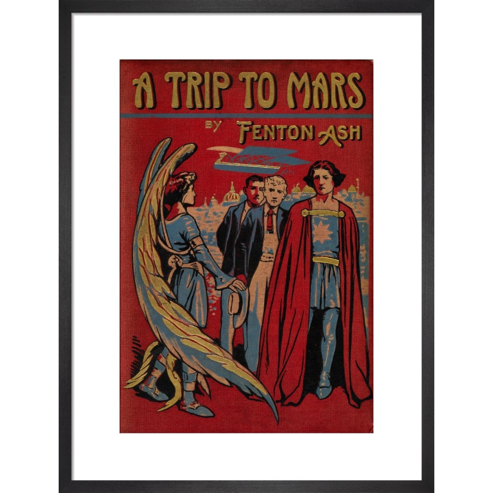 A Trip to Mars print in black frame