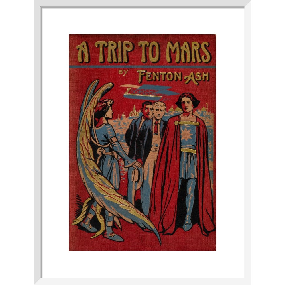 A Trip to Mars print in white frame