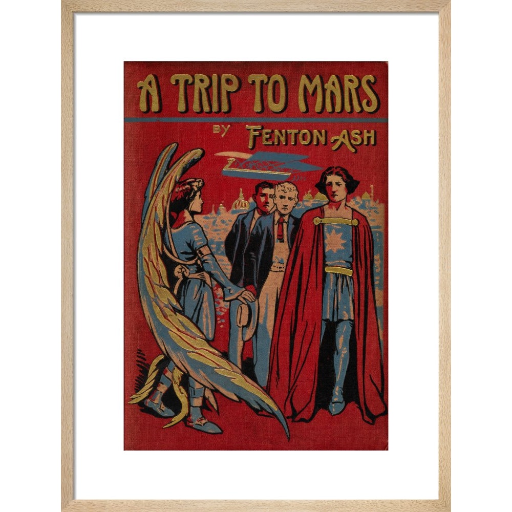 A Trip to Mars print in natural frame