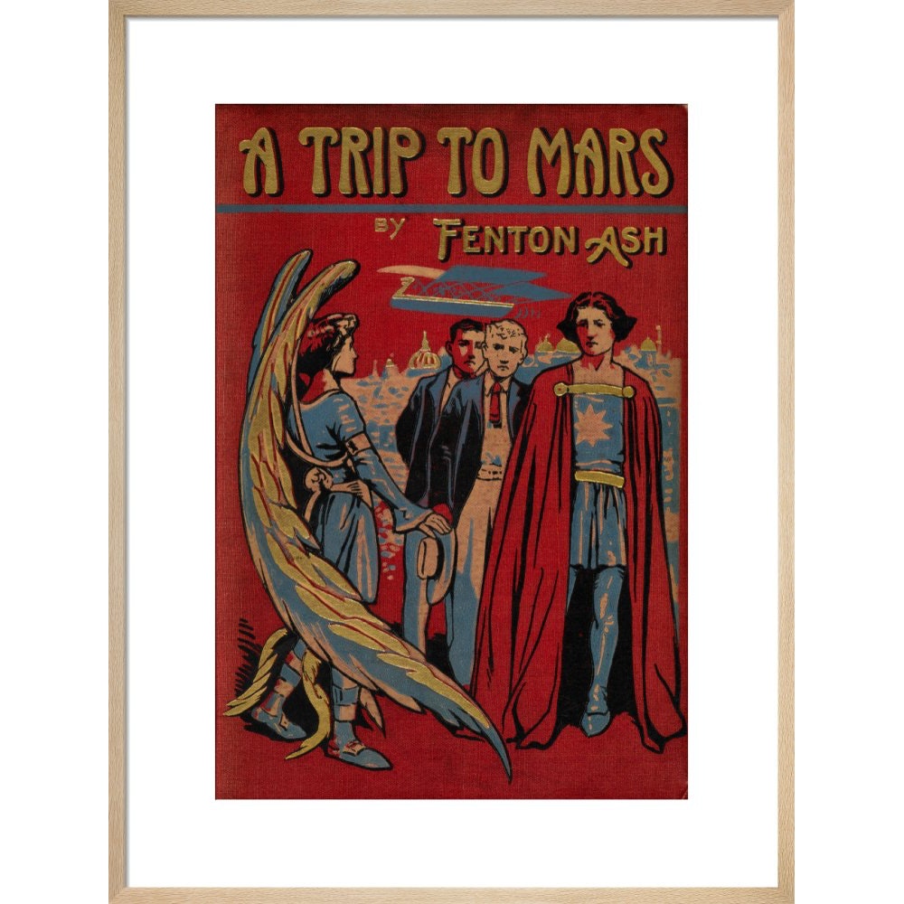 A Trip to Mars print in natural frame