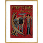 A Trip to Mars print in gold frame