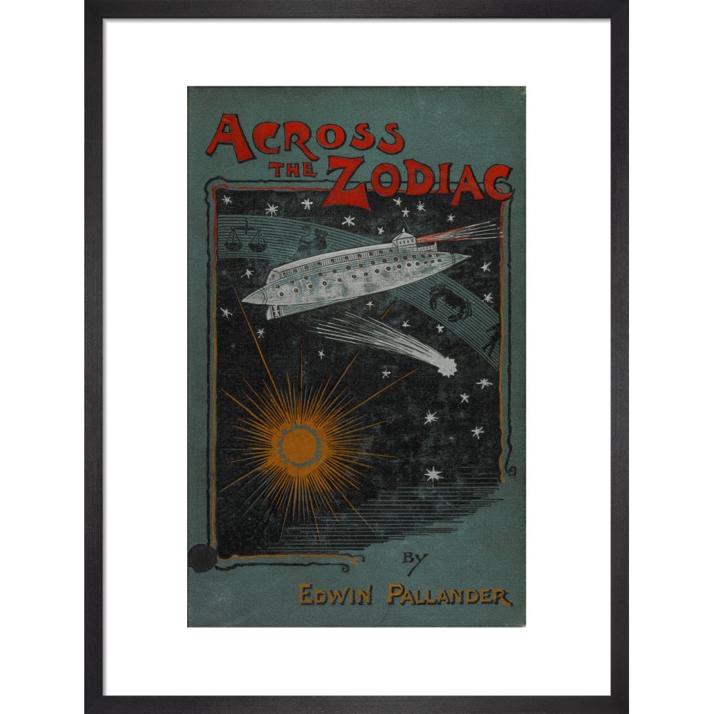 Across the Zodiac print in black frame