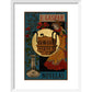 El anacronópete print in white frame