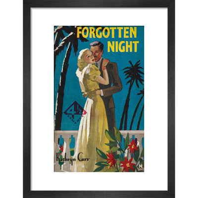 Forgotten Night print in black frame