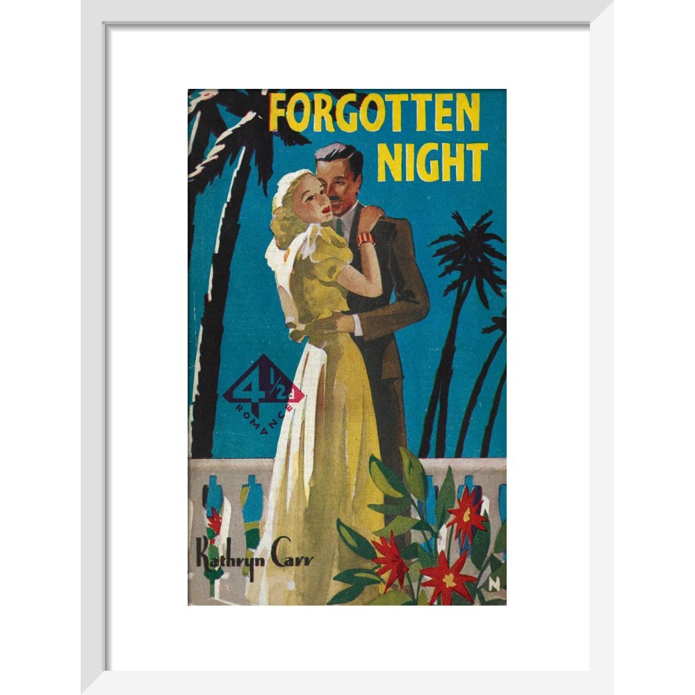 Forgotten Night print in white frame