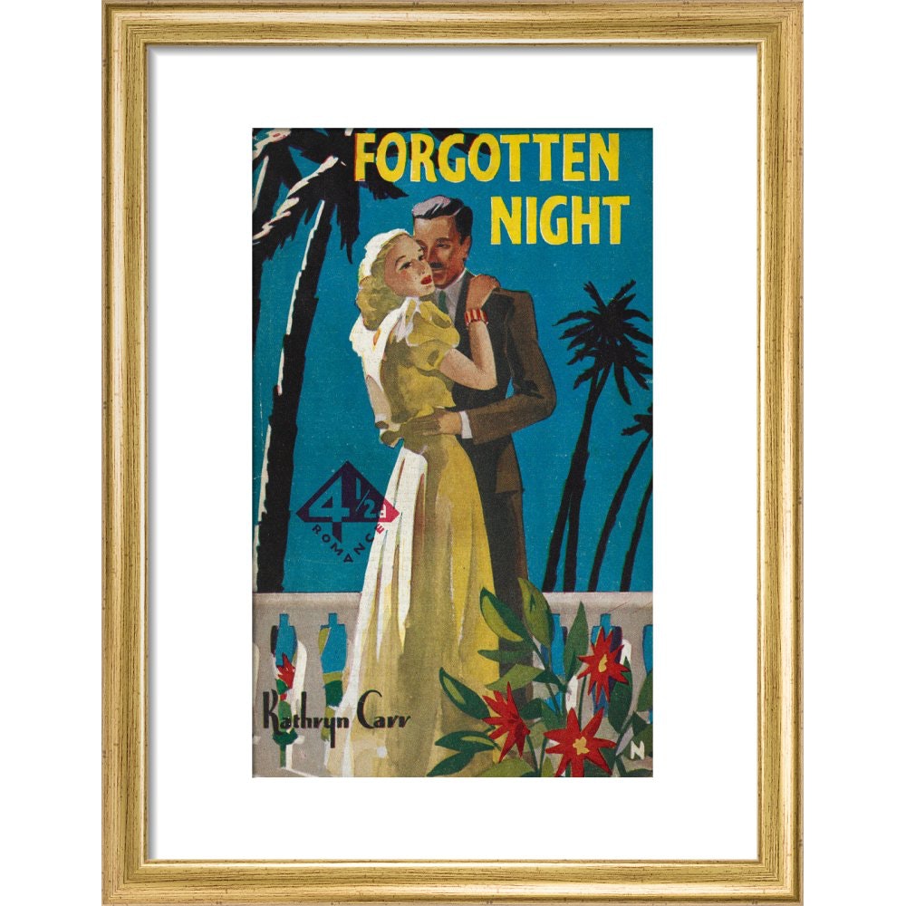 Forgotten Night print in gold frame