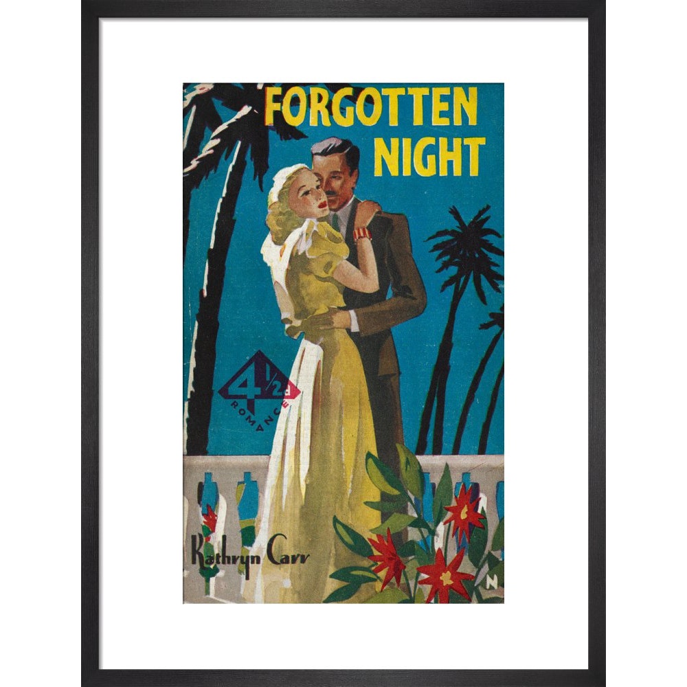 Forgotten Night print in black frame