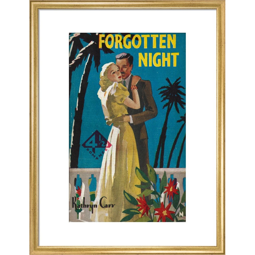 Forgotten Night print in gold frame