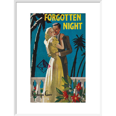 Forgotten Night print in white frame