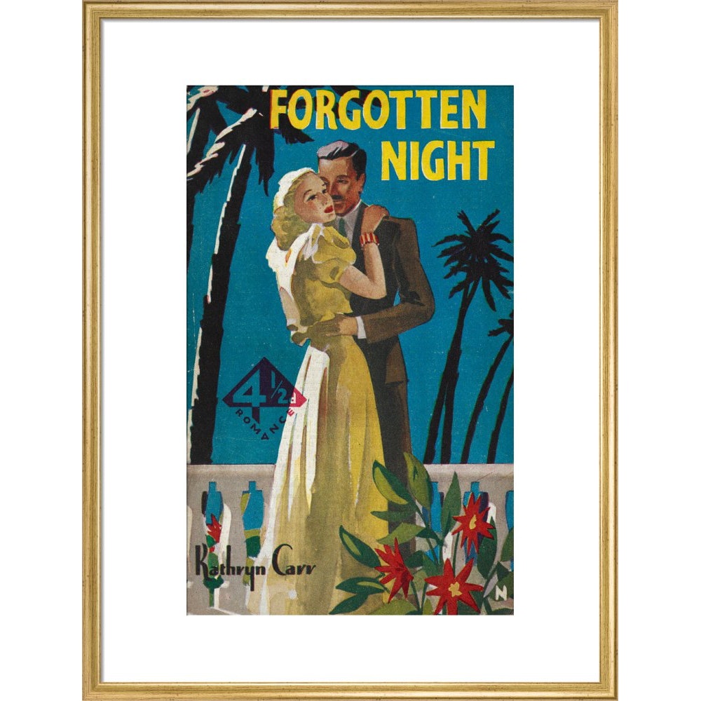 Forgotten Night print in gold frame