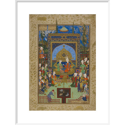 Khamsa of Nizami in white frame