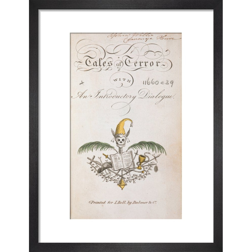 Tales of Terror print in black frame