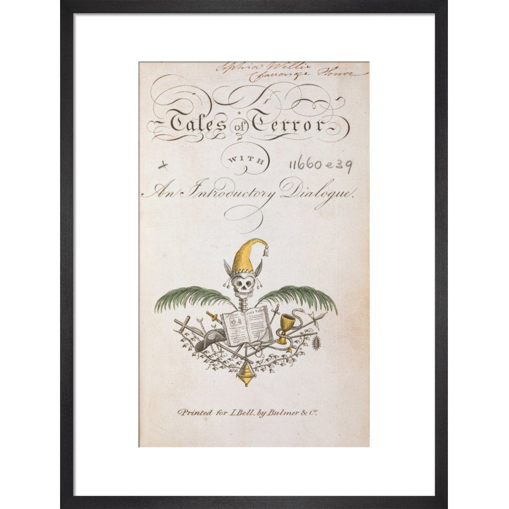 Tales of Terror print in black frame