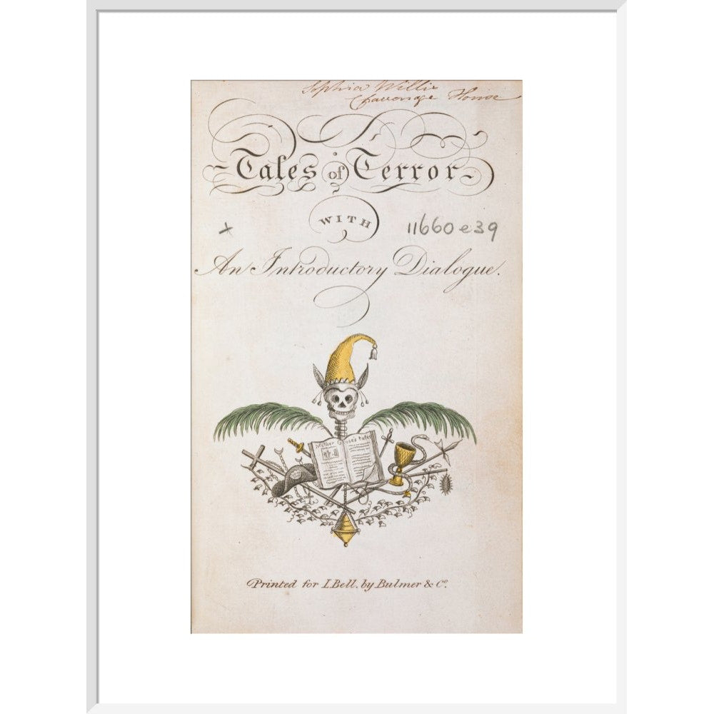 Tales of Terror print in white frame