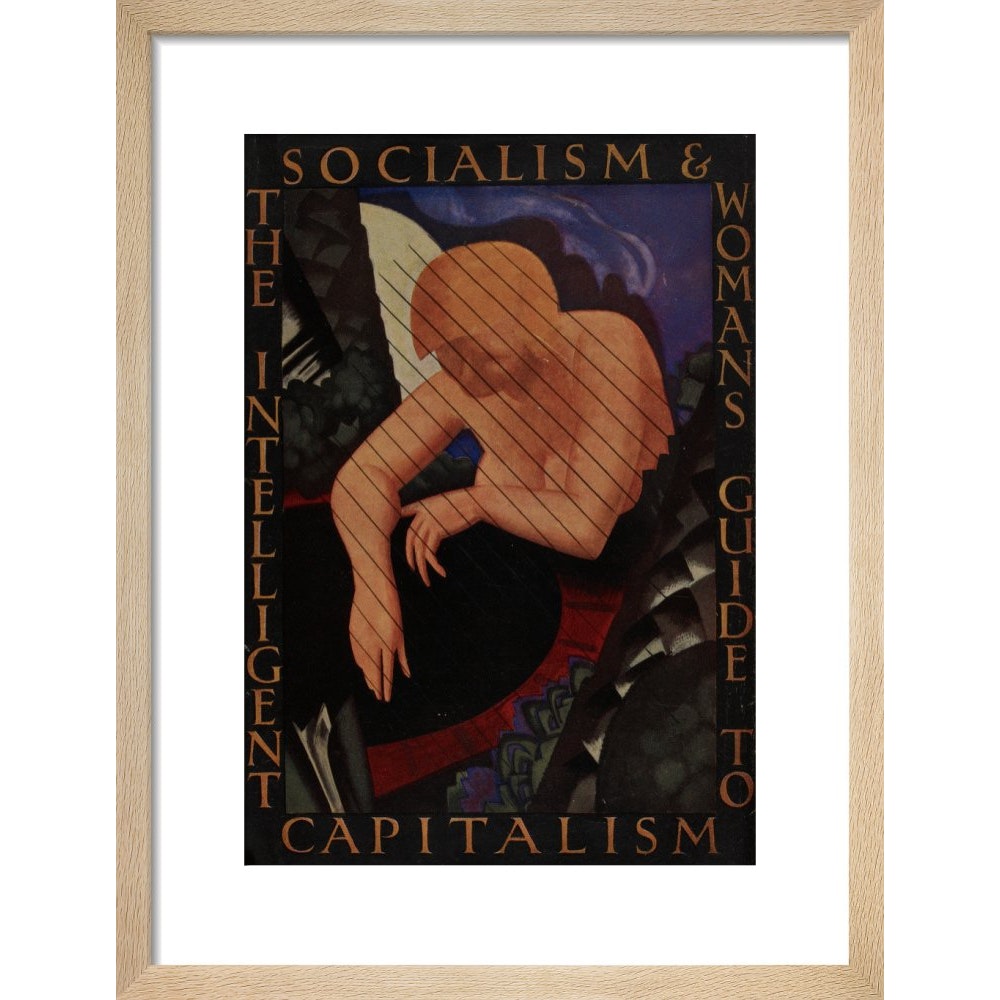 The Intelligent Woman's guide to Socialism and Capitalism print in natural frame