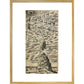 The Man in the Moone print in gold frame