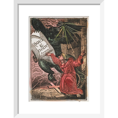 The Monk print in white frame
